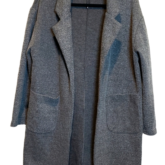 Zara Jackets & Blazers - Zara Fleece Charcoal Grey Jacket with Pockets